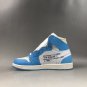 Off-White x Nike Air Jordan 1 UNC Blue