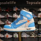 Air Jordan 1 Retro High Off-White University Blue