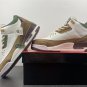 Custom Air Jordan 3 White Dark Brown Green_1