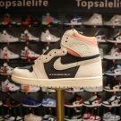 Jordan 1 Retro High Neutral Grey Hyper Crimson
