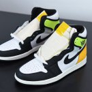 Jordan 1 Retro High White Black Volt University Gold_1