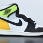 Jordan 1 Retro High White Black Volt University Gold_1