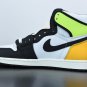 Jordan 1 Retro High White Black Volt University Gold_1