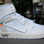 Men's Air Jordan 1 Retro High Off-White White Sneakers_1
