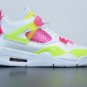 Nike Air Jordan 4 Retro White Lemon Pink
