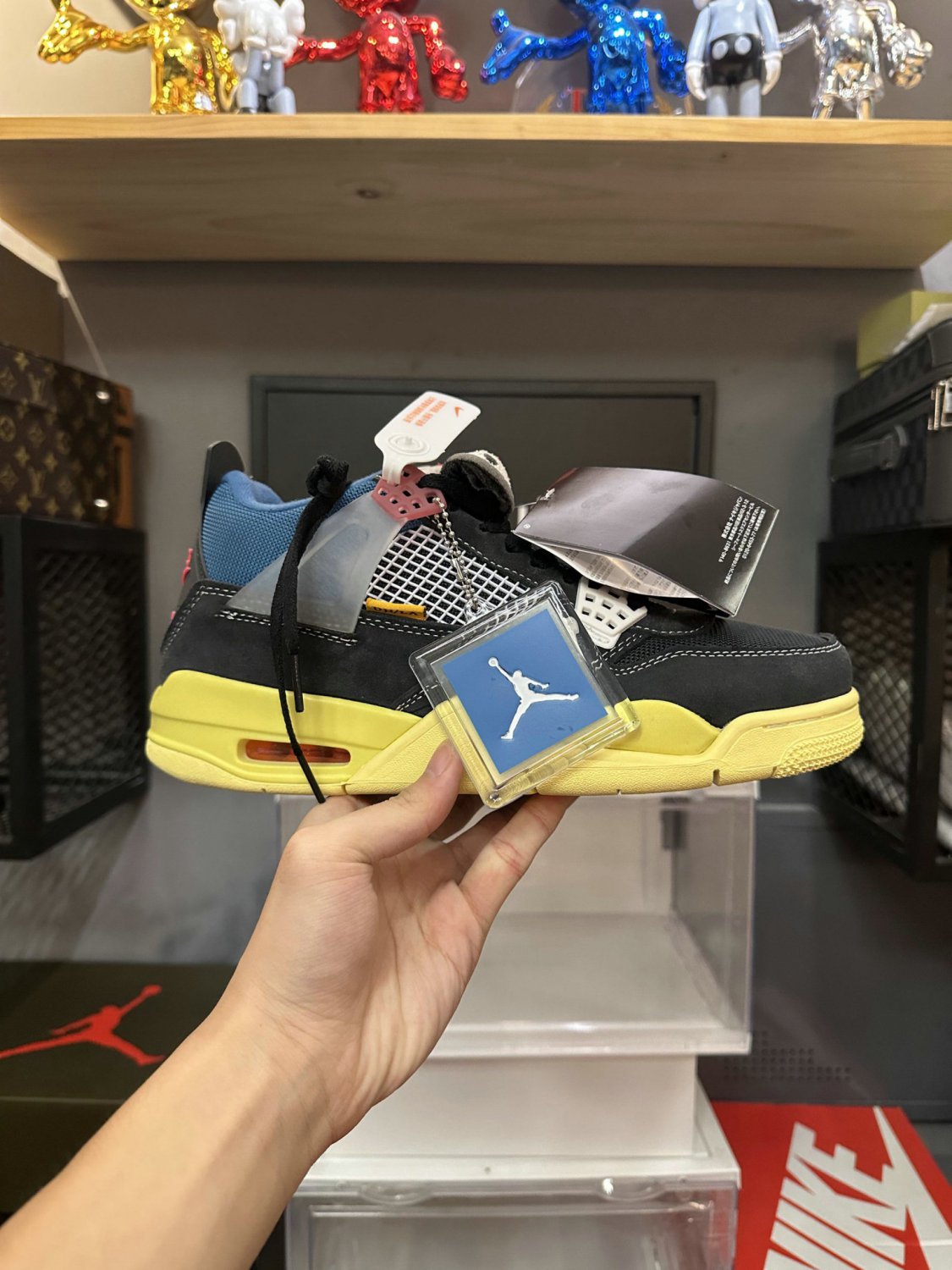 Nike Air Jordan 4 Retro Union Off Noir
