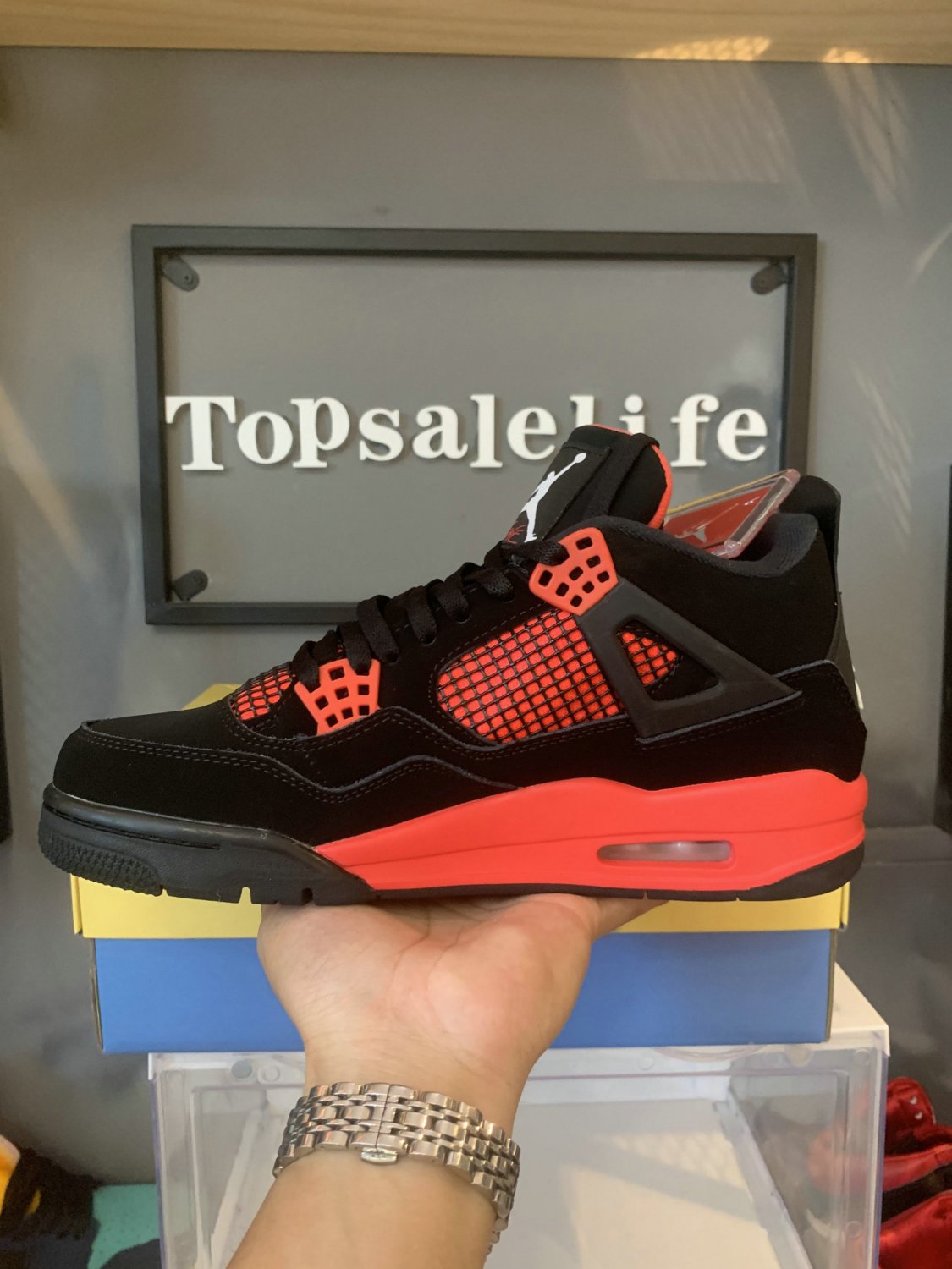 Nike Air Jordan 4 Retro Red Thunder (GS)_1