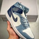 Nike Air Jordan 1 Mid Two Tone Blue_1