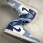 Nike Air Jordan 1 Mid Two Tone Blue_1