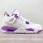 Air Jordan 4 White  Purple Oreo