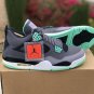 Nike Air Jordan 4 Retro Green Glow Grey Black
