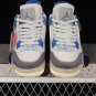 NIKE Air Jordan 4 Retro Grey Royal Blue White