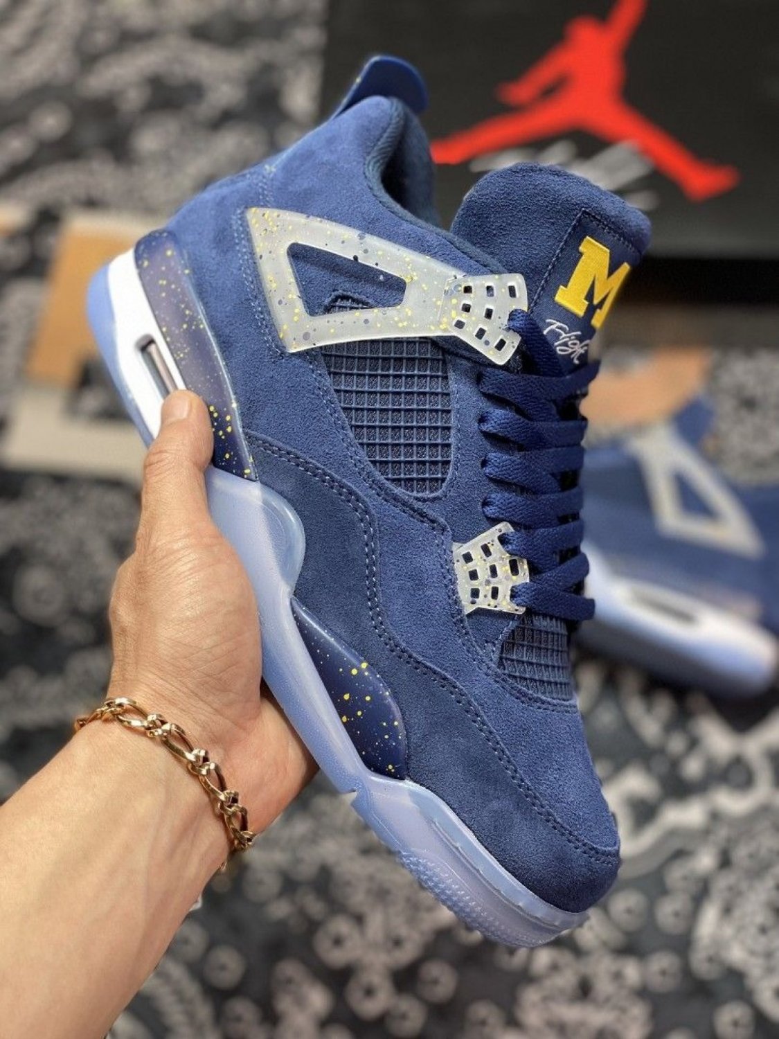 Nike Air Jordan 4 Retro PE University of Michigan