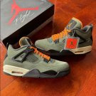 Nike Air Jordan 4 Retro Undefeated Greenclementine Sneaker