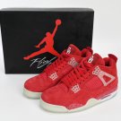 Nike Air Jordan 4 Retro Wine Red Ink Splashing