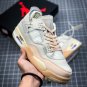 NIKE Air Jordan 4 Retro X Off White White Cream Sail