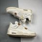 Nike Air Jordan 4 Sail - (Metallic GoldBlack)