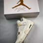 Nike Air Jordan 4 Sail - (Metallic GoldBlack)