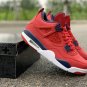 Nike Air Jordan 4 SE &acirc;��FIBA&acirc;�� Gym RedWhite-Metallic Gold-Obsidian