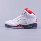 Nike Air Jordan 5 Retro Fire Red Silver Tongue