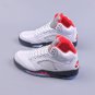 Nike Air Jordan 5 Retro Fire Red Silver Tongue