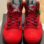 Nike Air Jordan 5 Retro Red Suede Raging Bull Toro