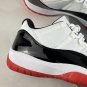 NIKE Air Jordan 11 Low &acirc;��White Bred&acirc;�� Red Black