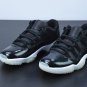 Nike Air Jordan 11 Retro Low 72-10  BLACK GYM RED WHITE SAIL