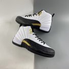 Nike Air Jordan 12  Royalty  White Black Metallic Gold CT8013-170