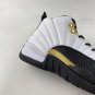 Nike Air Jordan 12  Royalty  White Black Metallic Gold CT8013-170