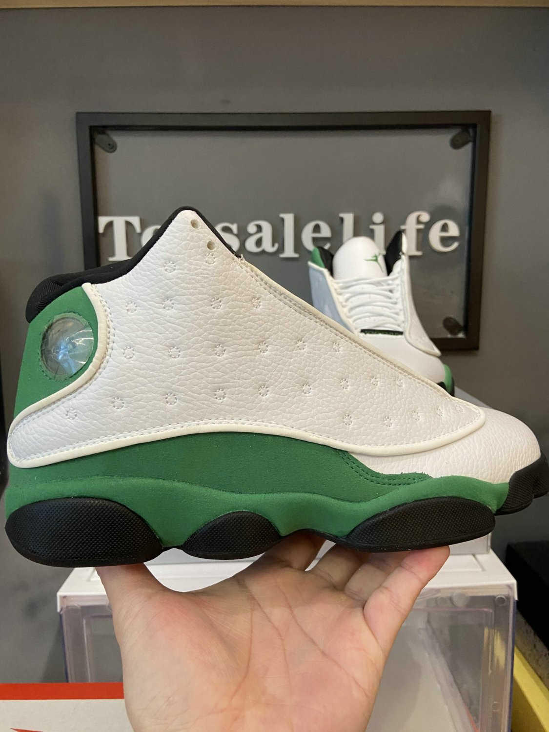 Nike Air Jordan 13 Retro White Lucky Green