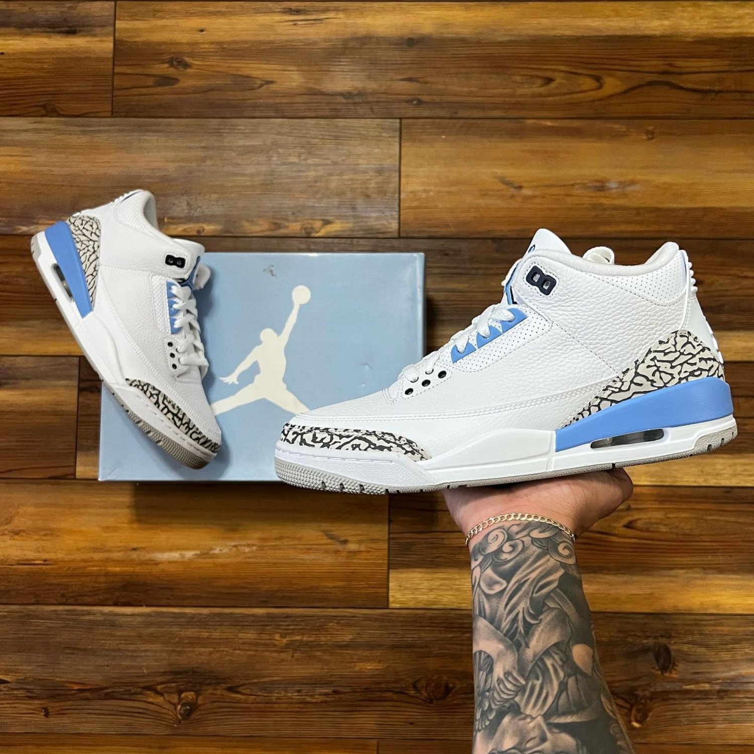 Nike Air Jordan Retro 3 &acirc;��UNC&acirc;��