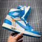 OFF WHITE X NIKE Air Jordan Retro High White University Blue