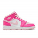 Personalized Nike Jordan 1 Mid (Hot pink Jordans with Crystals) Air Jordan 1 Mid