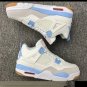 Sb X Nike Air Jordan 4 White Light Blue Sneaker