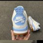 Sb X Nike Air Jordan 4 White Light Blue Sneaker