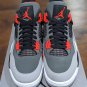 Shoes Jordan 4 Infrared Dark Grey Sneaker for Men and Women, New Best Gift 2022