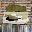 Travis Scott Cactus Jack Neutral Olive Golf x Air Jordan 1 Low