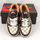 Travis Scott X Air Jordan 1 Low Damierazur Brown DMZ23440