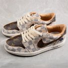 Travis Scott x Air Jordan 1 Retro Low White Brown Damierazur Sneakers CQ4277-001