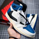 Travis Scott X Fragment X NIKE Air Jordan  1 Retro High OG SP TS Military Blue