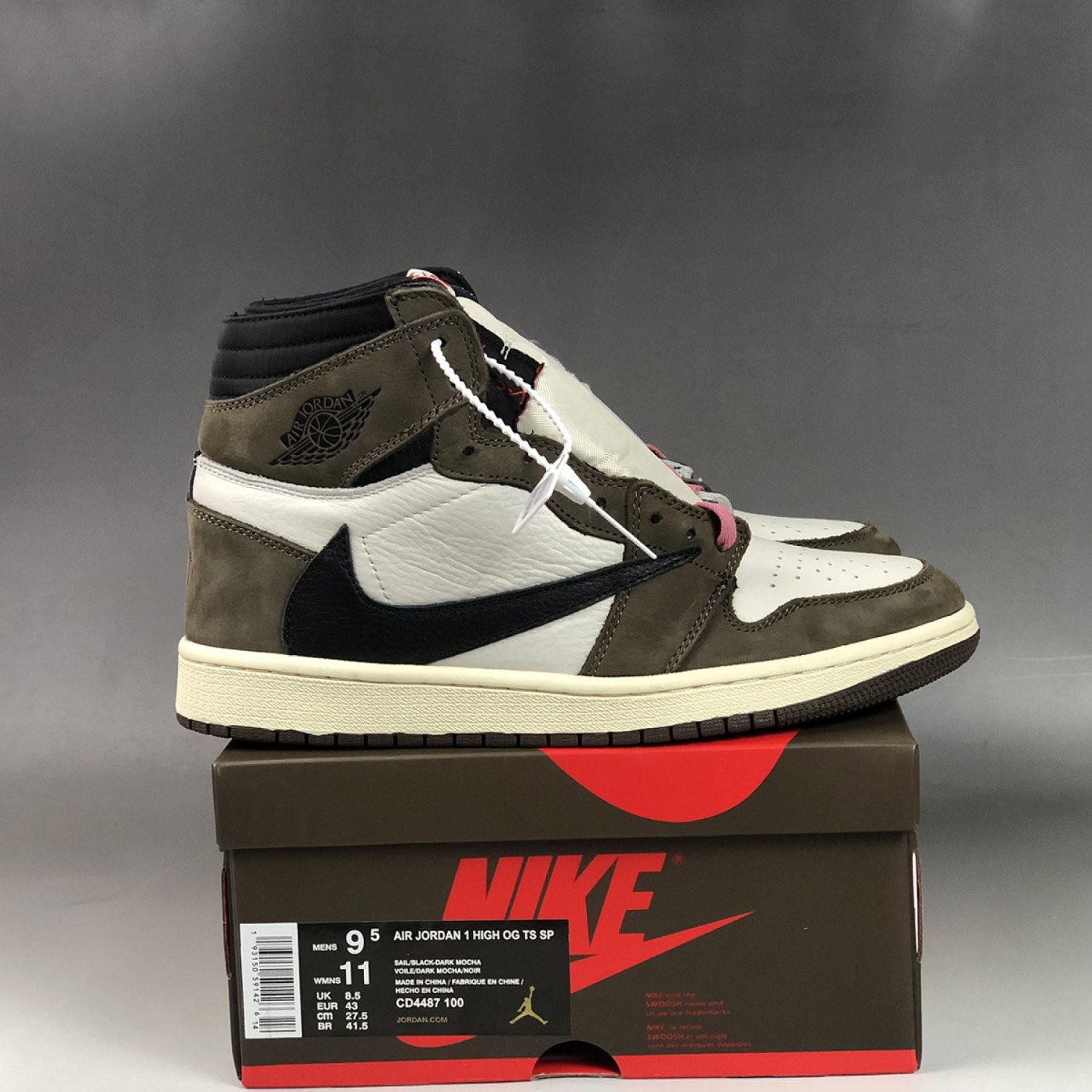 gt ts aj1 sail black dk mocha