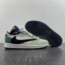 Travis Scottx Fragment X Air Jordan 1 Low OG Green White Black