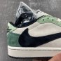 Travis Scottx Fragment X Air Jordan 1 Low OG Green White Black