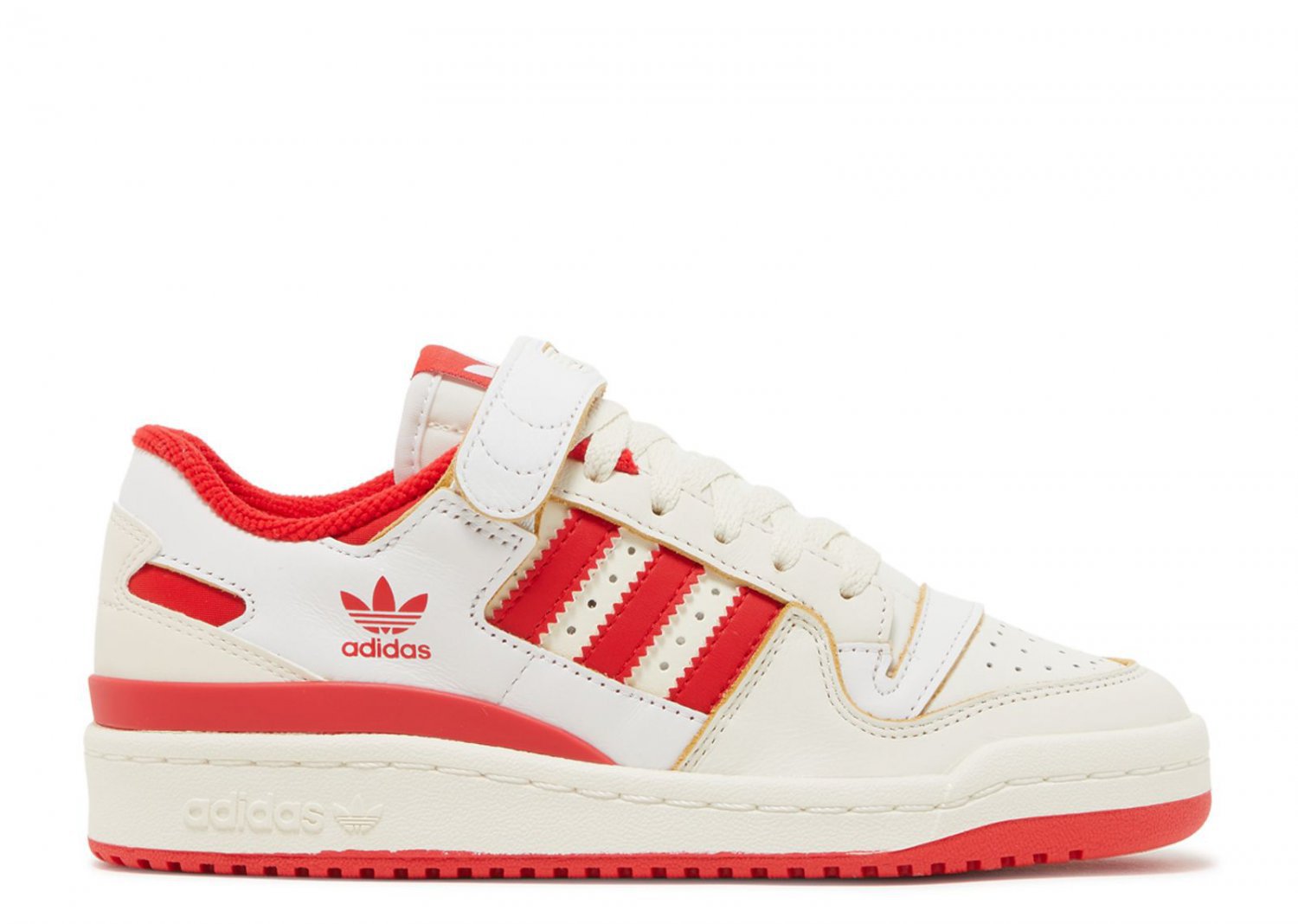 Wmns Forum 84 Low Off White Vivid Red