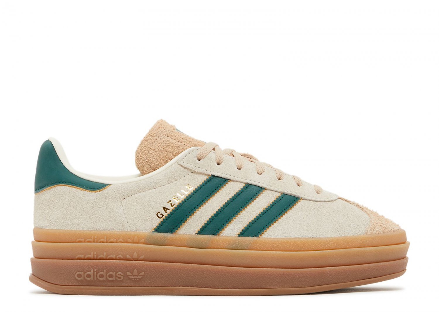 Wmns Gazelle Bold Cream Collegiate Green