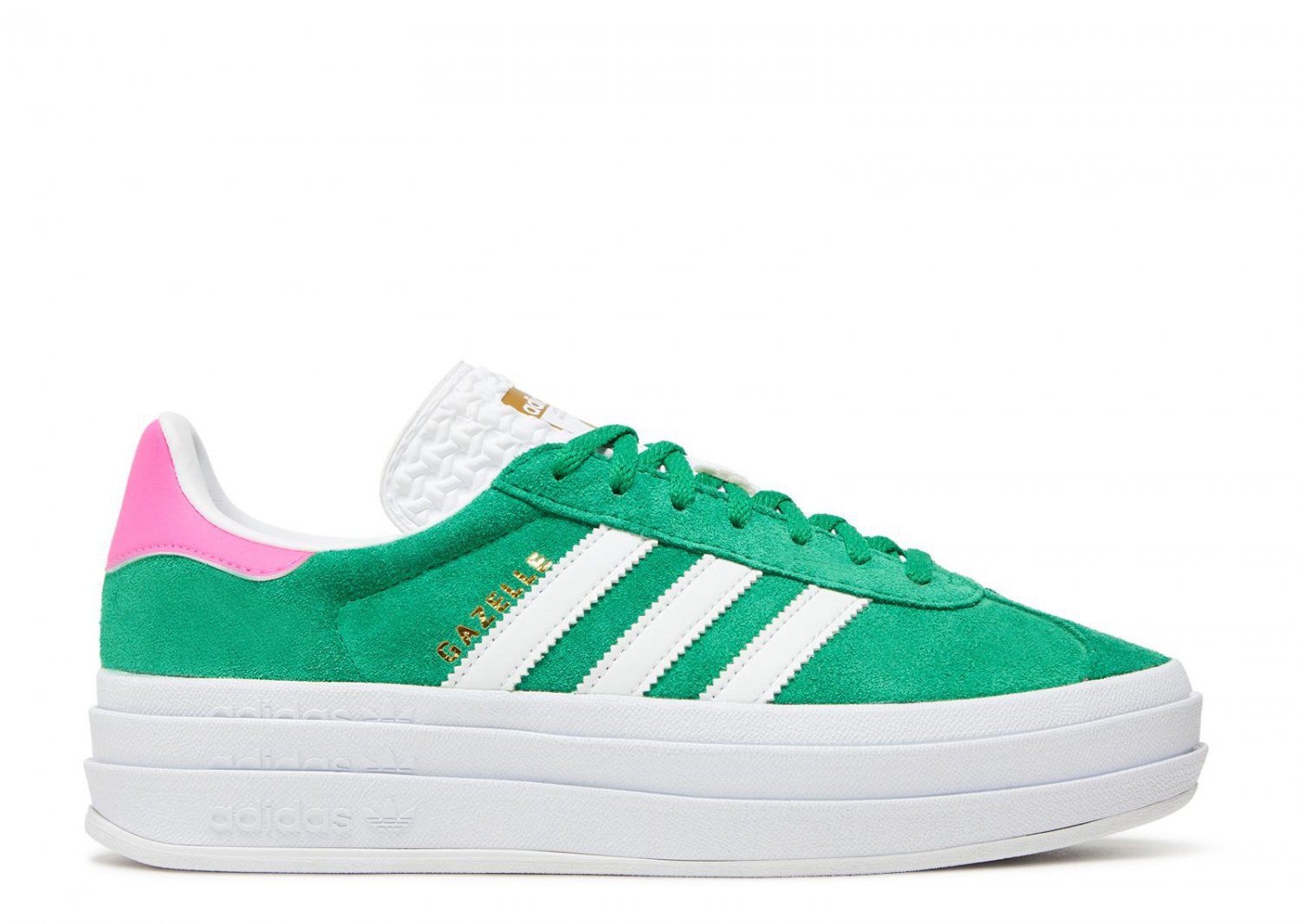 Wmns Gazelle Bold Green Lucid Pink
