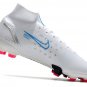 Mercurial Superfly 8 Elite FG White Blue Pink