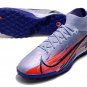 Mercurial Superfly 8 Elite Turf Kylian Mbappe KM Flames - Light ThistleMetallic Silver