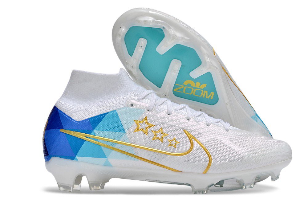 Mercurial Superfly 9 Elite FG Enzo Fernandez - Nuovo WhiteMetallic GoldMulticolor Blue